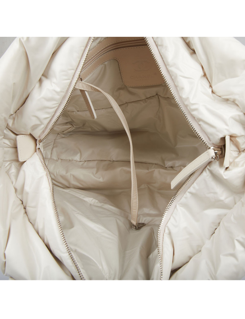 Sac Cocoon CHANEL tissu parachute façon tweed