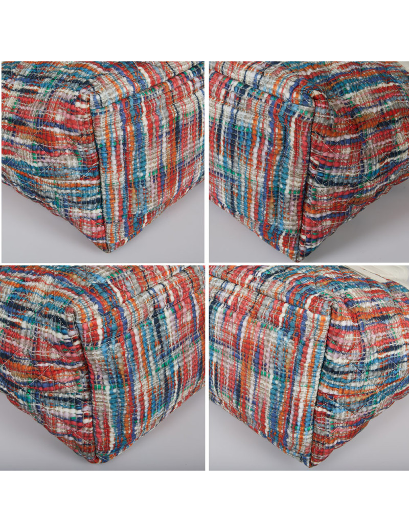 Sac Cocoon CHANEL tissu parachute façon tweed