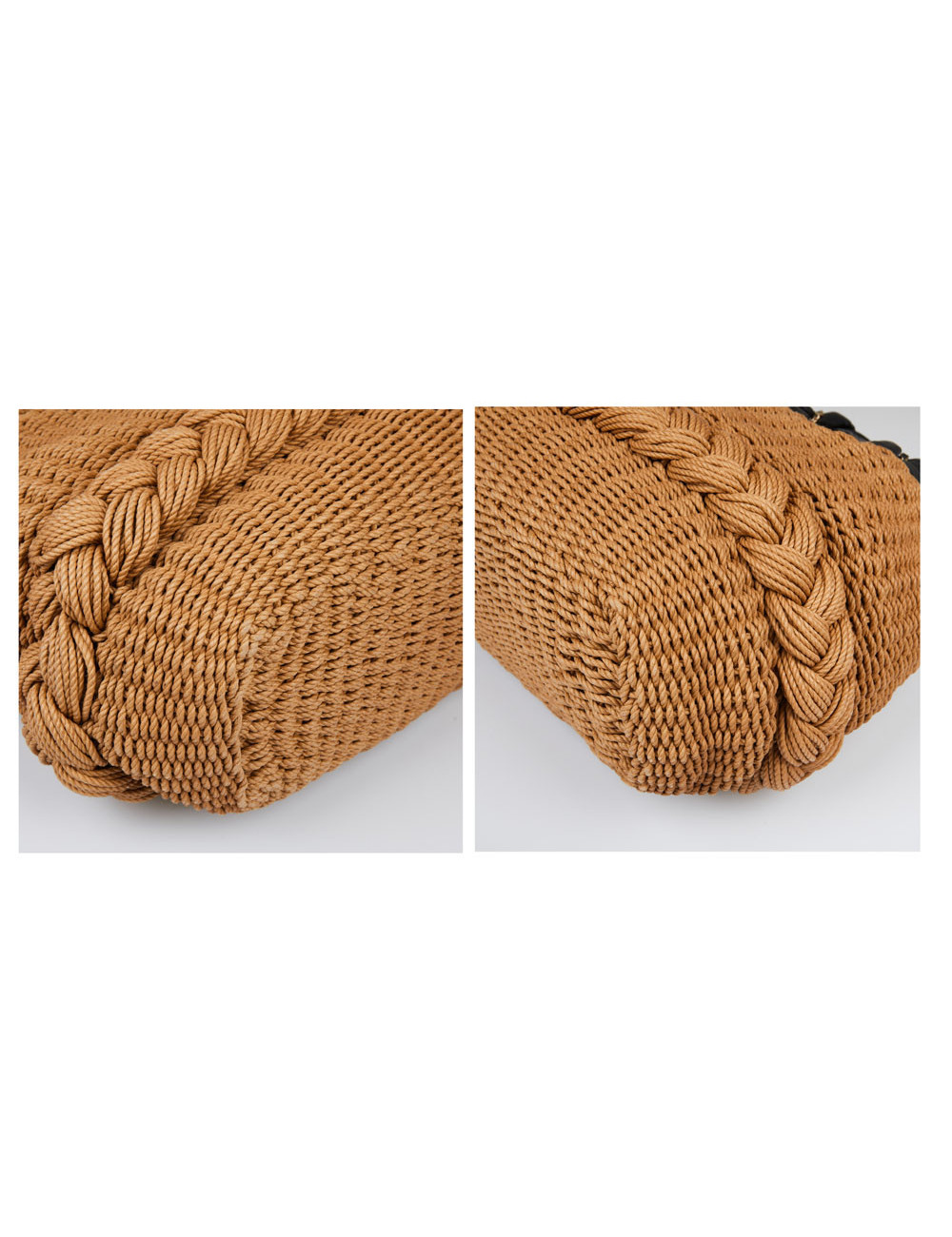 CHANEL  beige woven rope bag