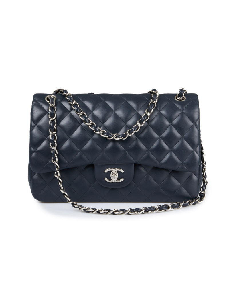 Jumbo Chanel bleu marine