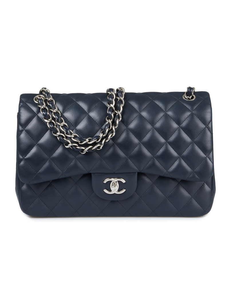 Jumbo Chanel bleu marine