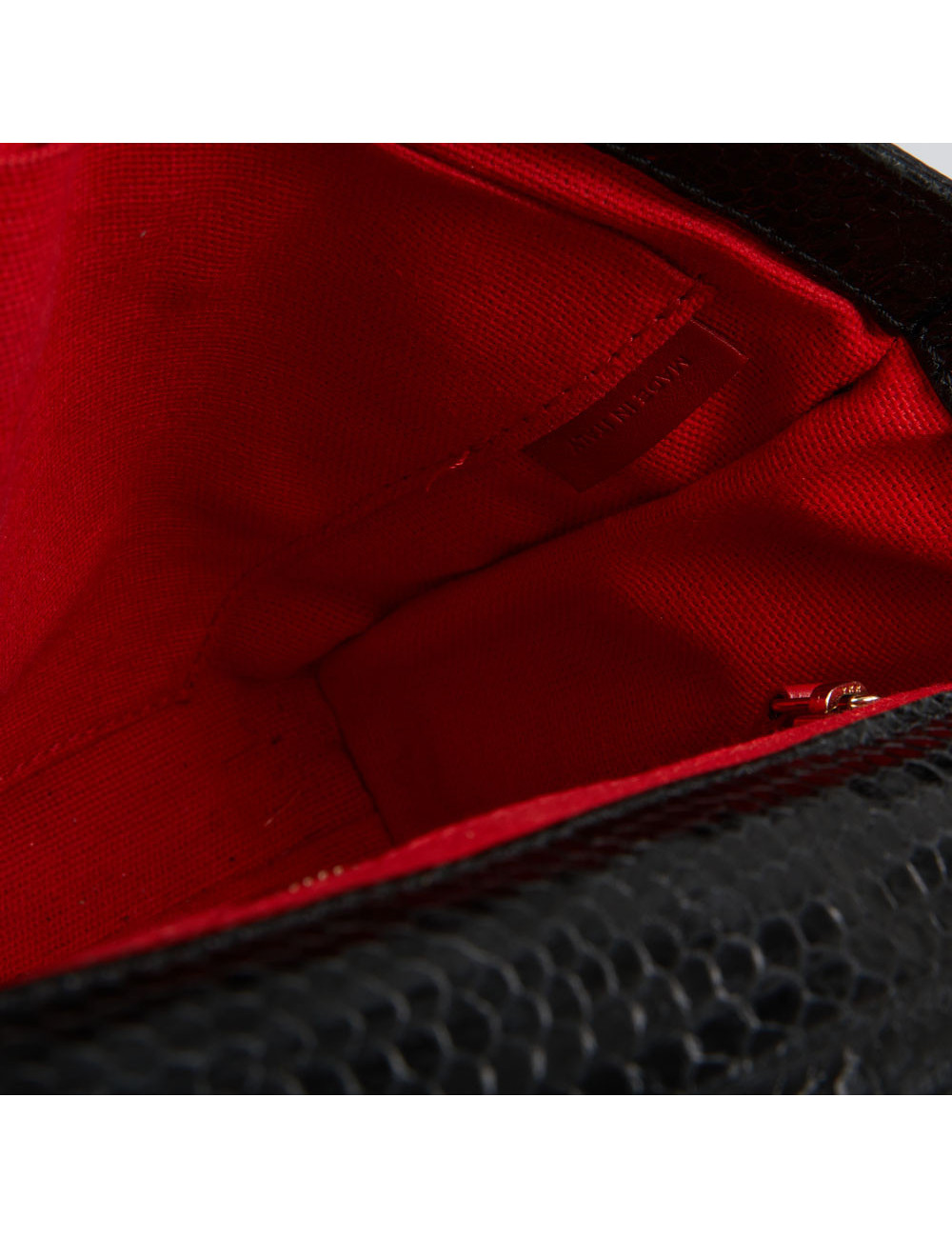 Sac à main LOUBOUTIN lezard noir