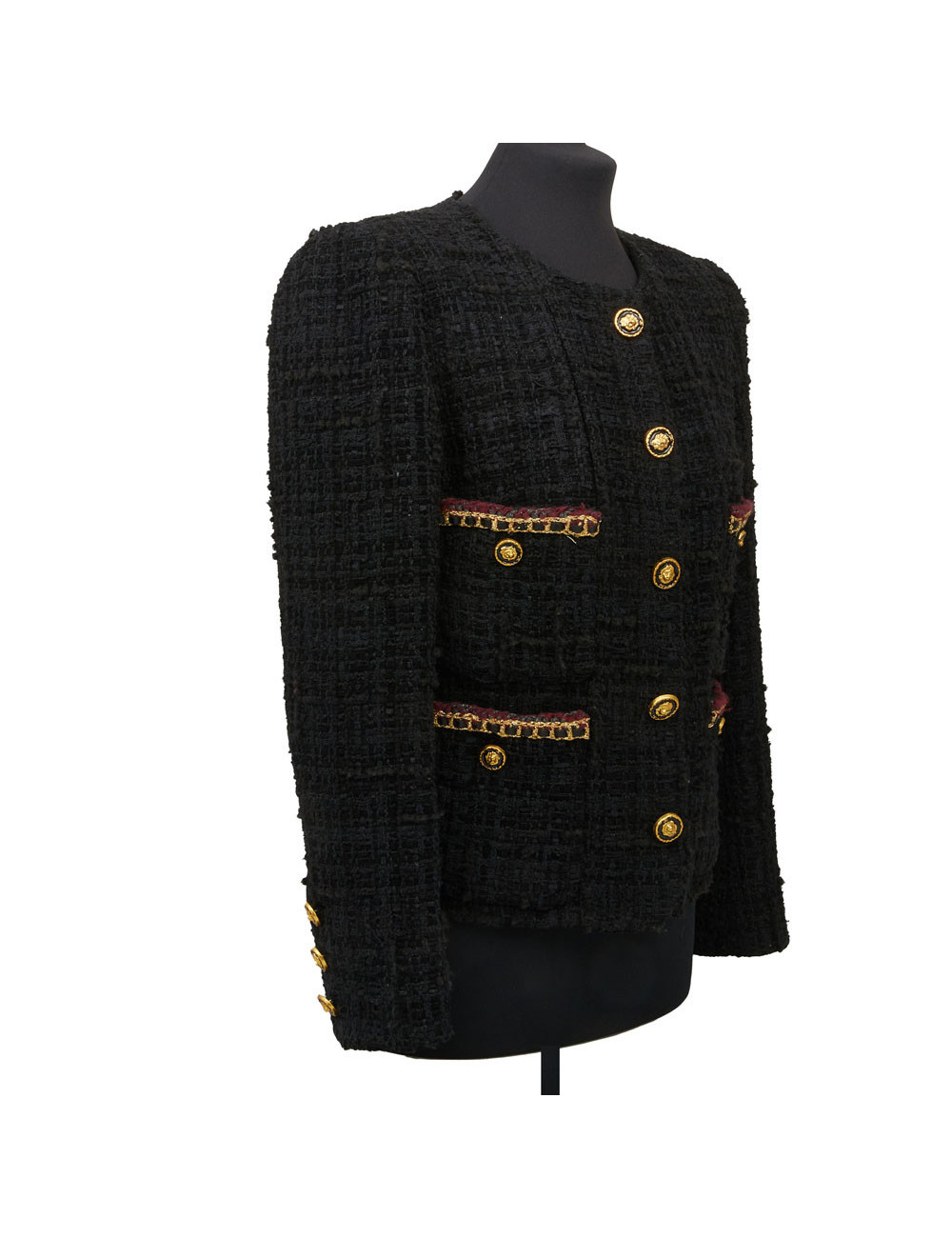 CHANEL black jacket Métiers d'Art 2020 Chateau des dames