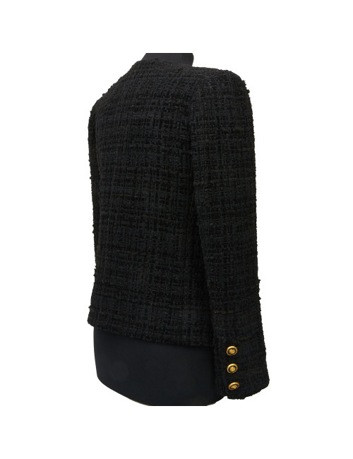 CHANEL black jacket Métiers d'Art 2020 Chateau des dames