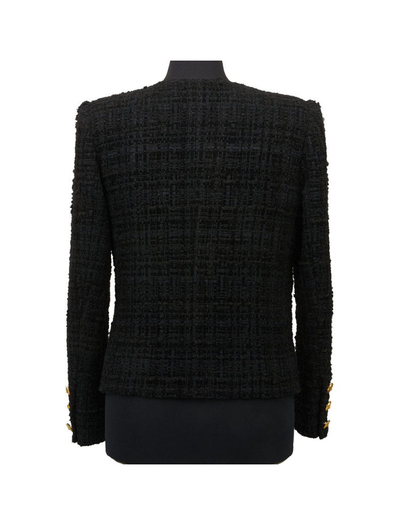 Veste CHANEL noire métier d'art 2020 Chateau des dames