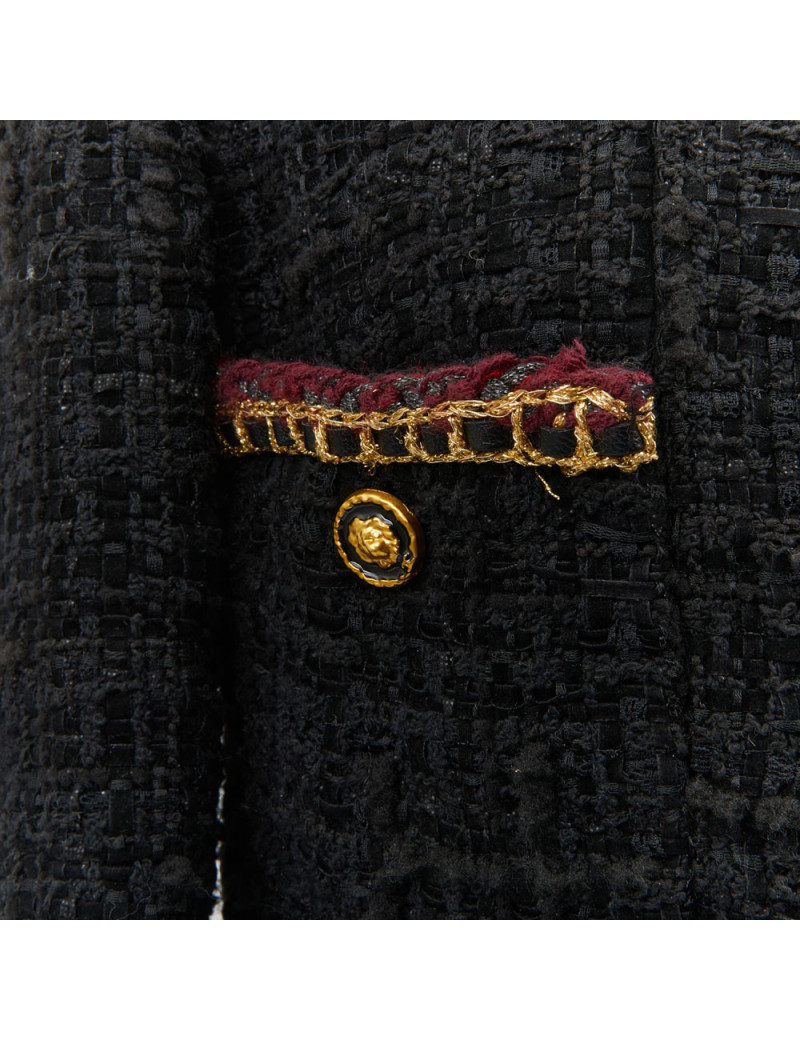 Veste CHANEL noire métier d'art 2020 Chateau des dames