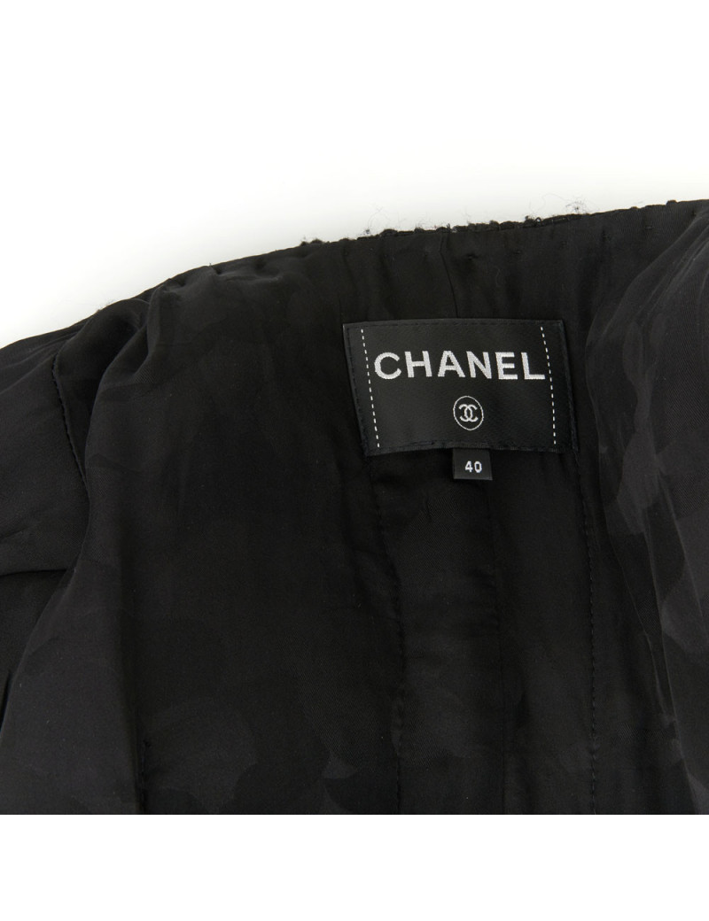 CHANEL black jacket Métiers d'Art 2020 Chateau des dames