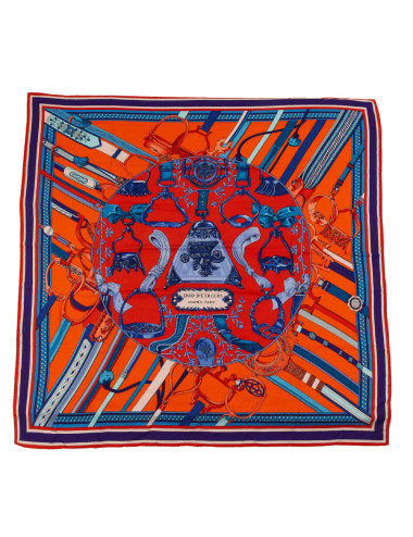 HERMES Duo d'Etriers cashmere and silk shawl