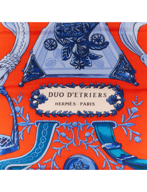 HERMES Duo d'Etriers cashmere and silk shawl