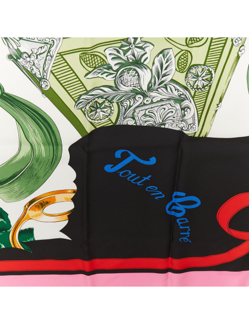 Grand foulard HERMES Tout en Carré soie