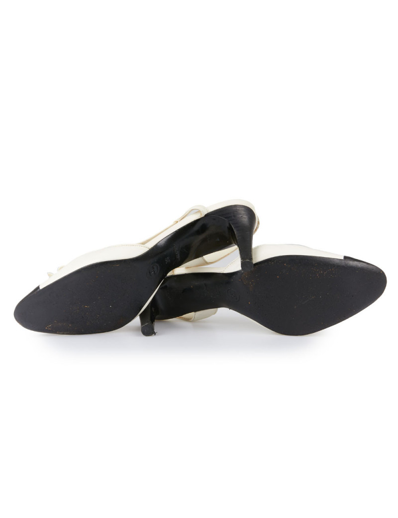 Escarpins CHANEL Slingback bicolores