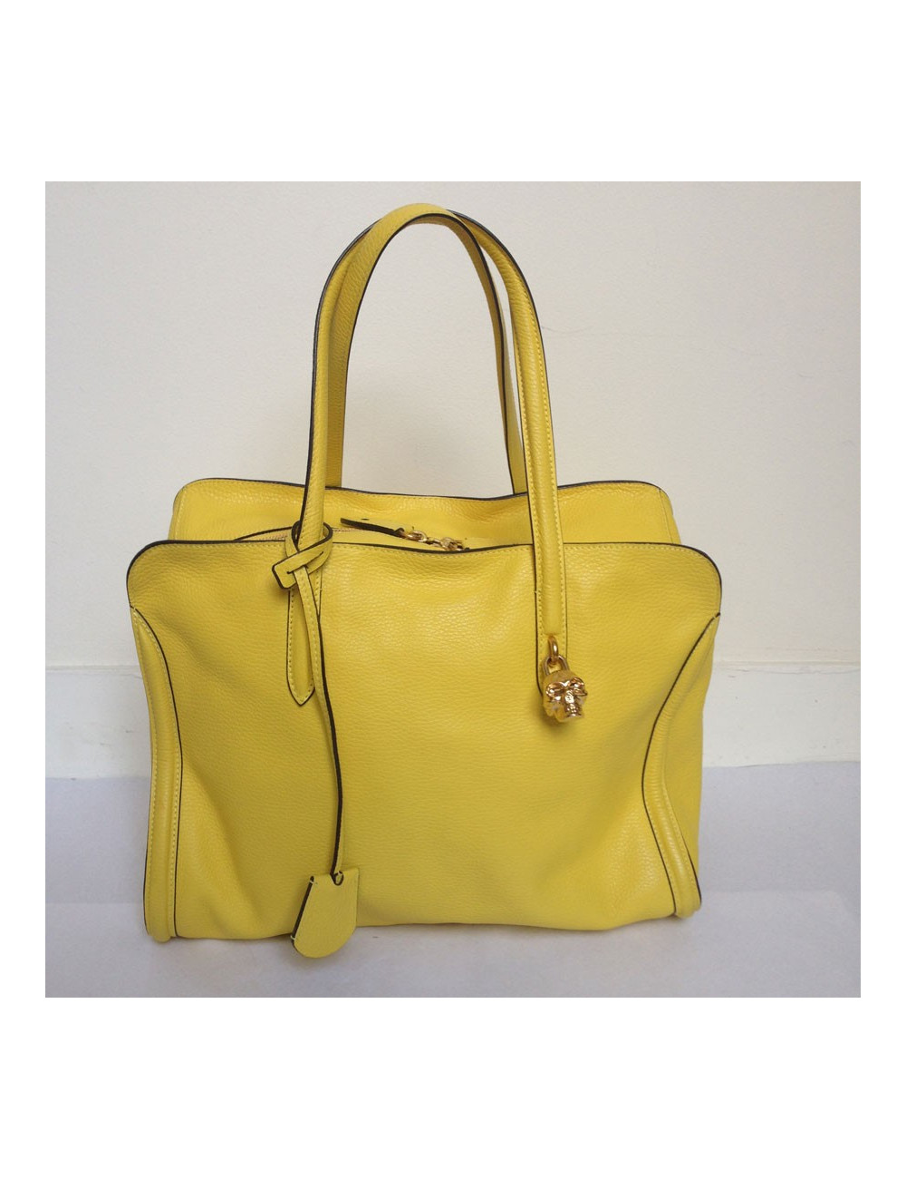 Cabas jaune ALEXANDER MCQUEEN