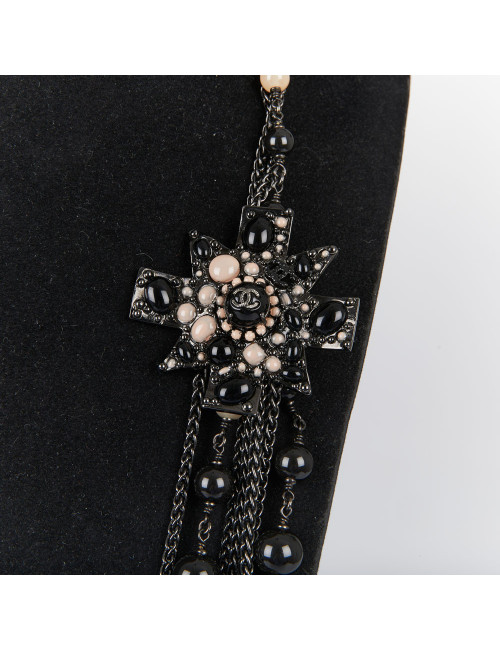 Sautoir CHANEL multirangs perles