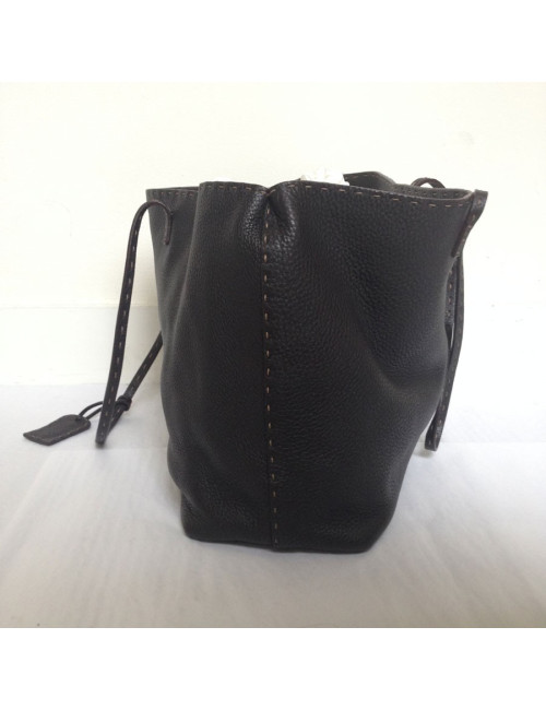 Sac cabas FENDI cuir marron 