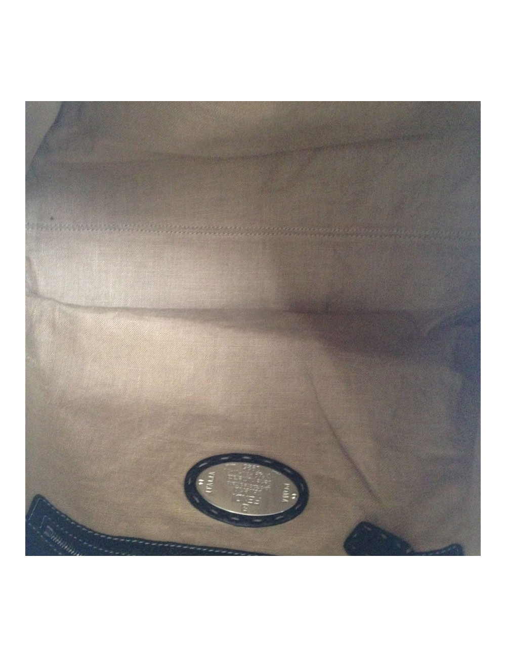 Sac cabas FENDI cuir marron 