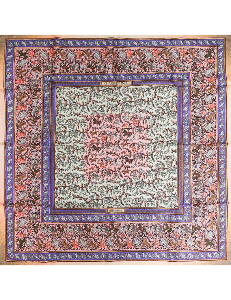 Carré HERMES Chasse en Inde