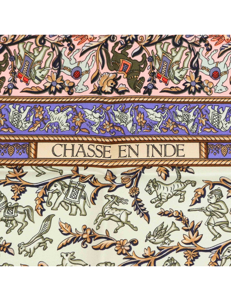 Carré HERMES Chasse en Inde