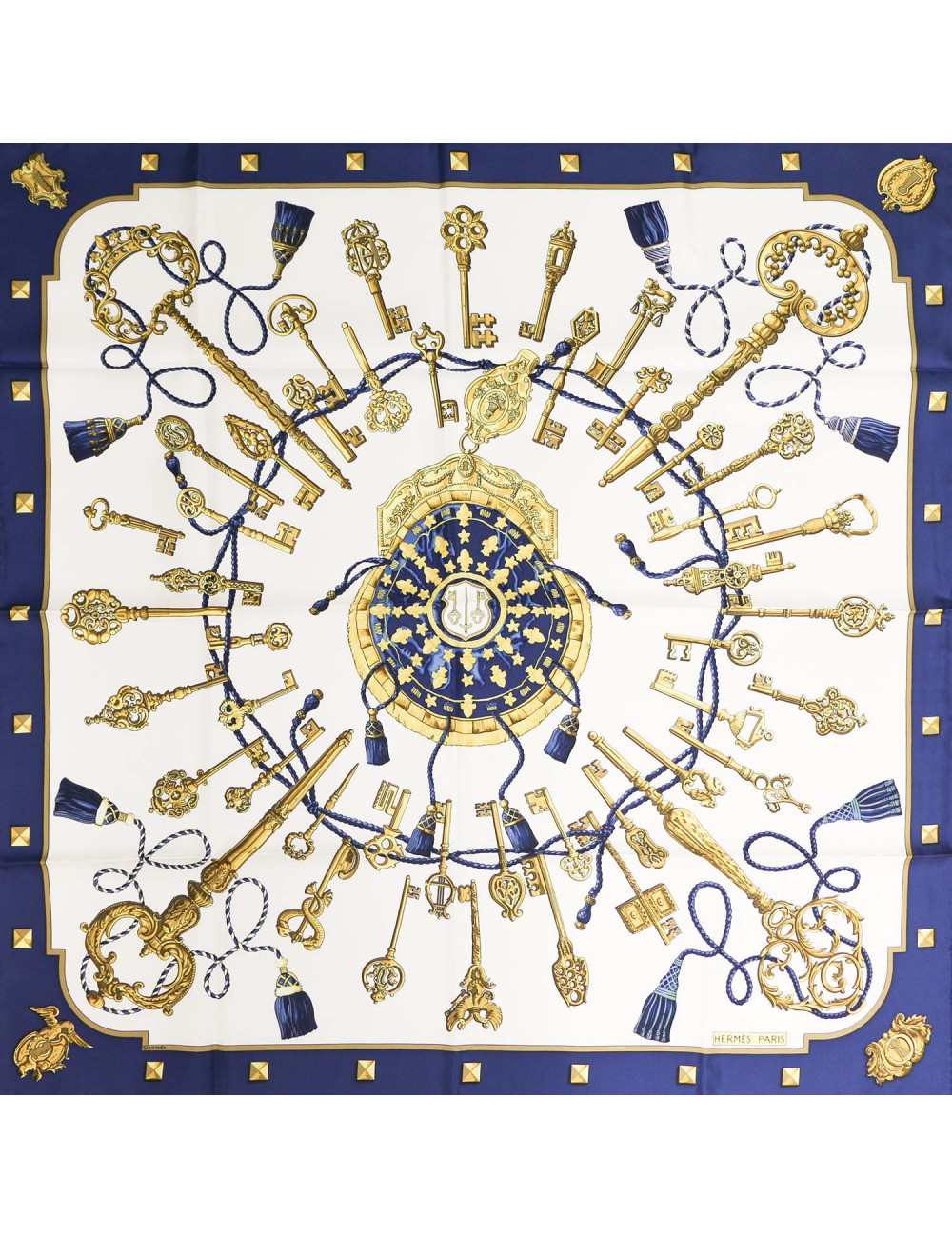 Carré HERMES les Clefs soie