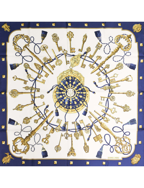 Carré HERMES les Clefs soie