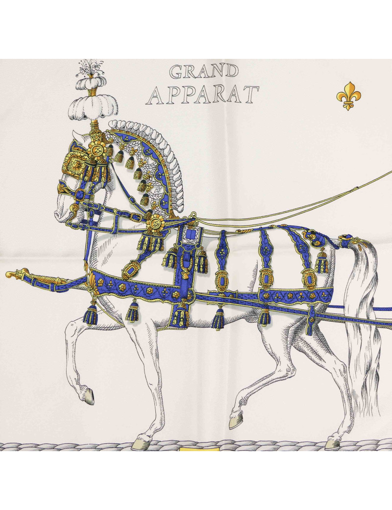 HERMES Le grand Apparat silk square scarf
