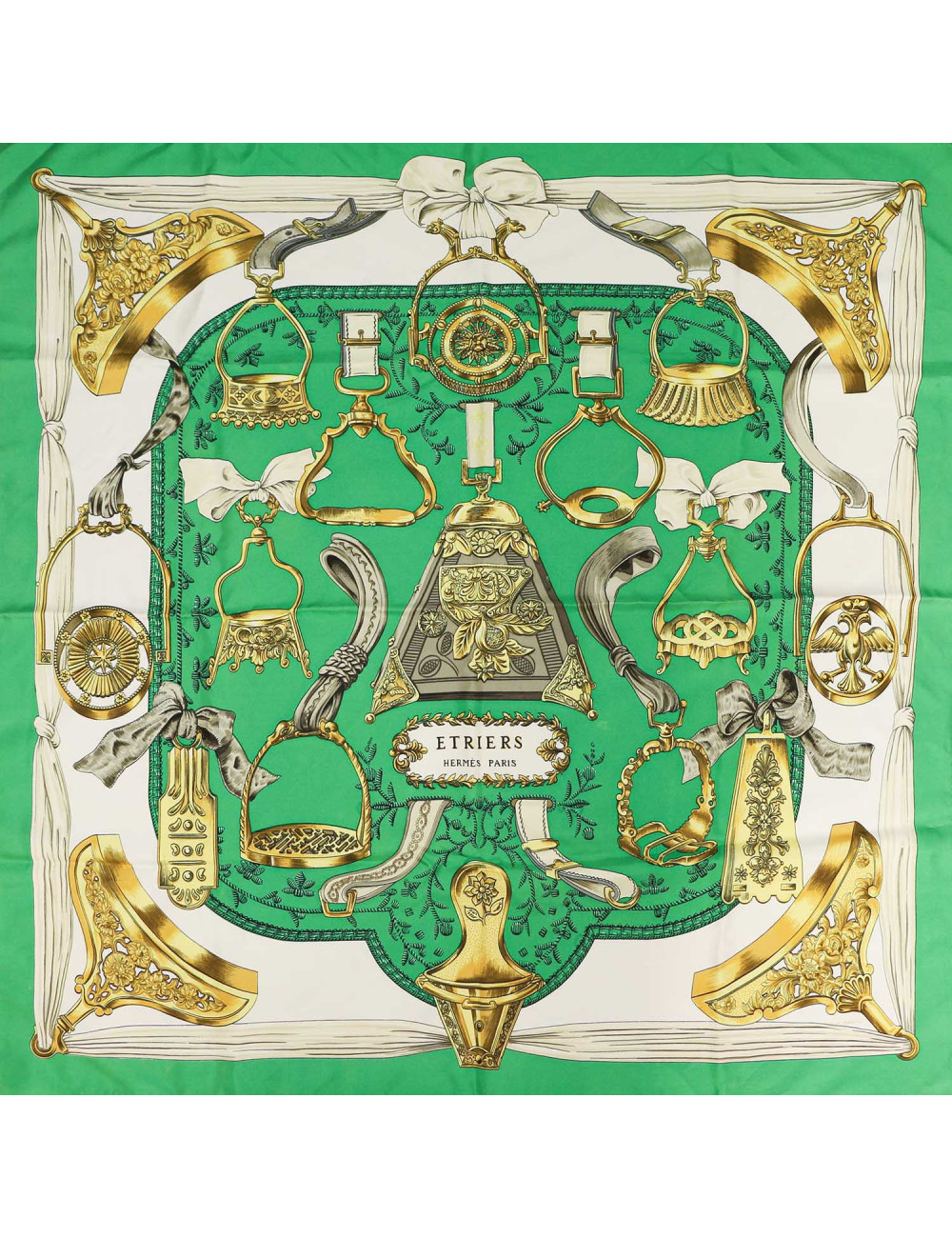 Carré HERMES Etriers soie
