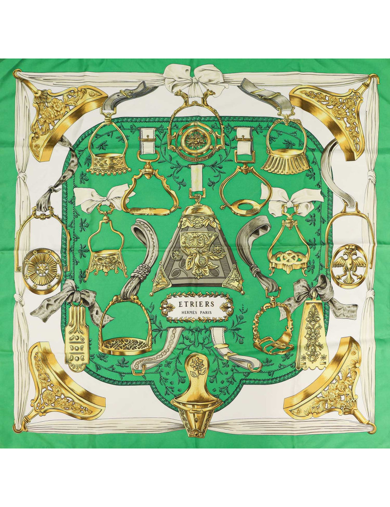 Carré HERMES Etriers soie