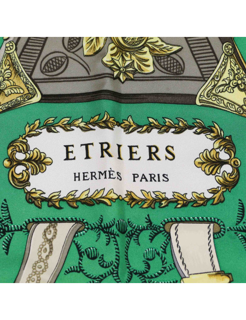Carré HERMES Etriers soie