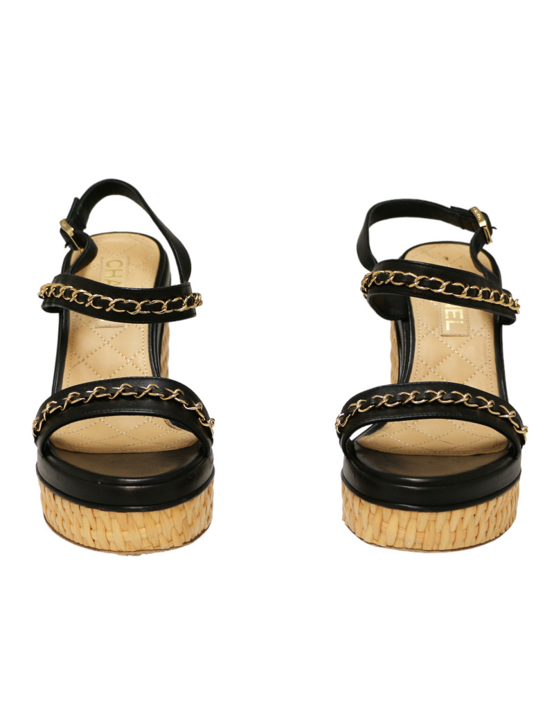 Escarpins T38,5 C CHANEL 