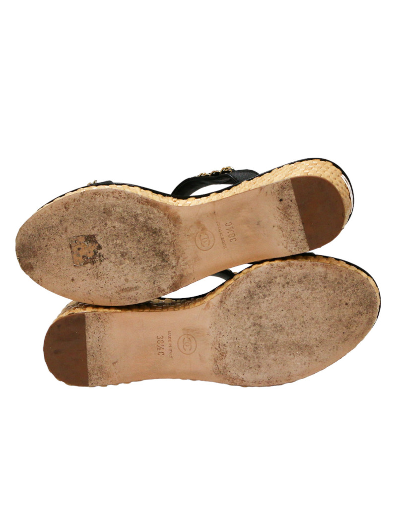 Escarpins T38,5 C CHANEL 