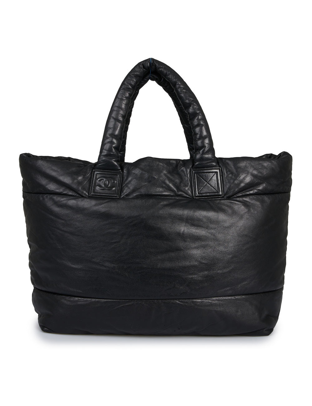 Sac Cocoon CHANEL cuir noir réversible bordeaux 