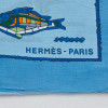 Paréo HERMES coton bleu