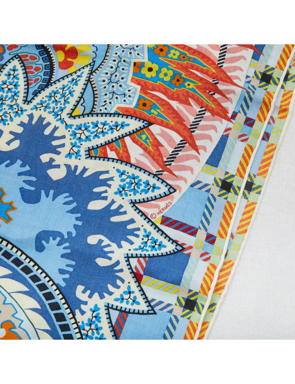 HERMES Paisley Blossom large shawl