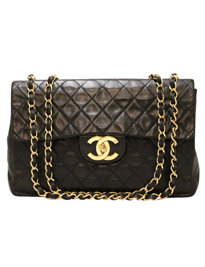 CHANEL Vintage black Maxi jumbo