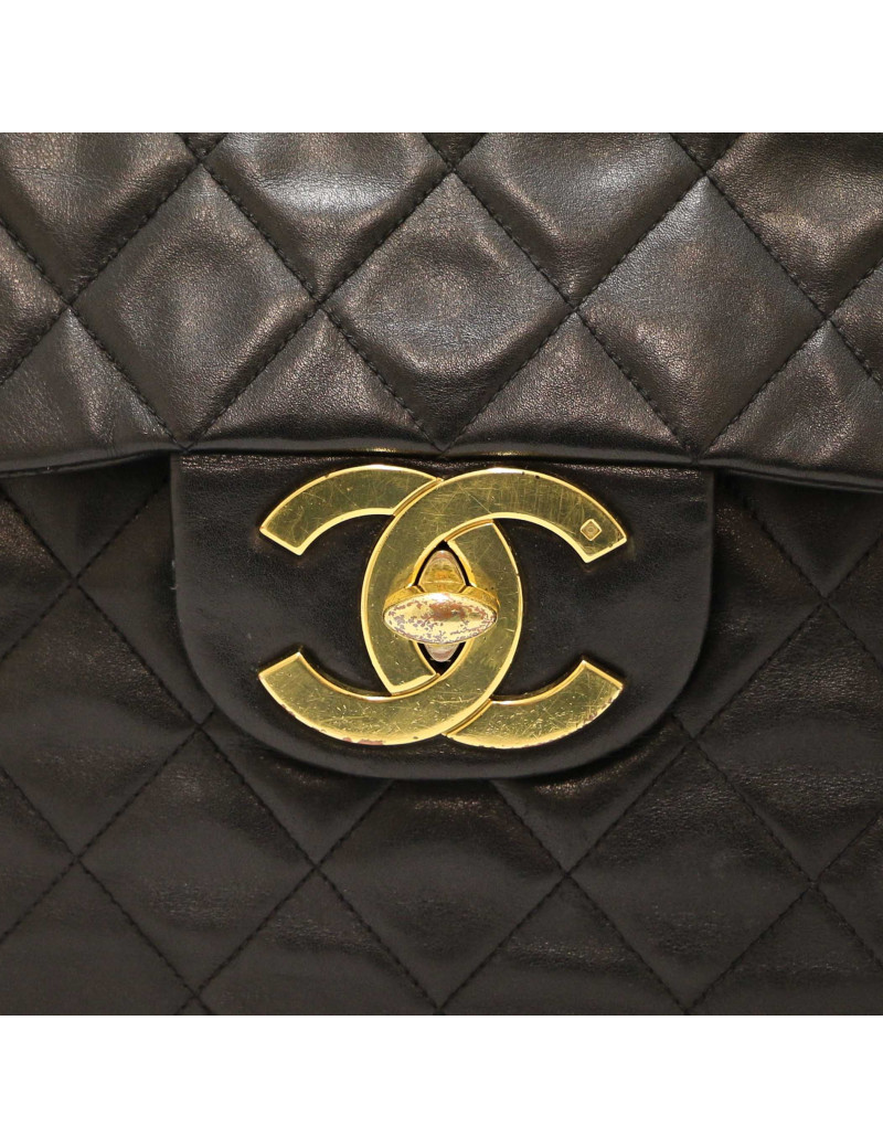 CHANEL Vintage black Maxi jumbo