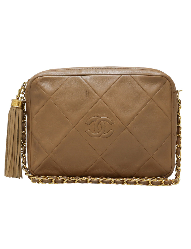 CHANEL vintage beige Camera bag