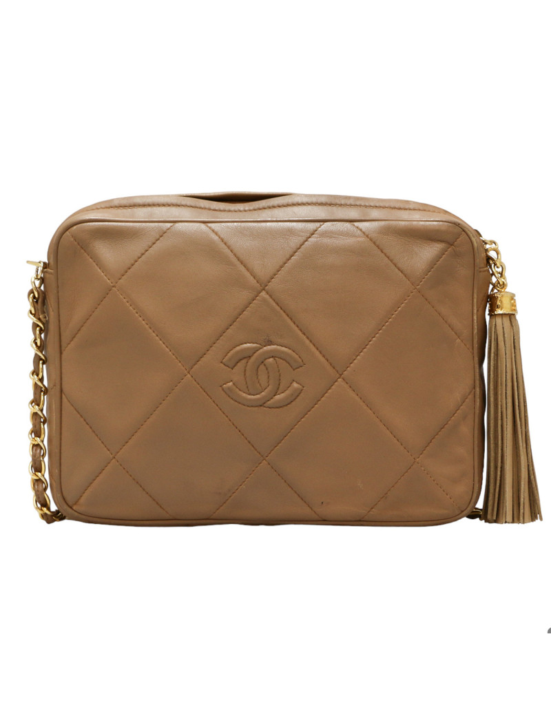 CHANEL vintage beige Camera bag