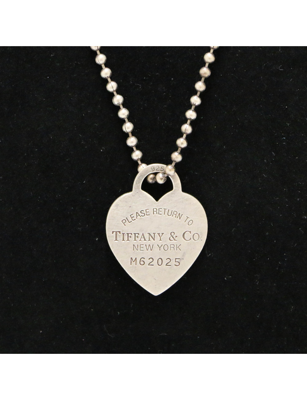 Collier TIFFANY & Co NEW YORK argent