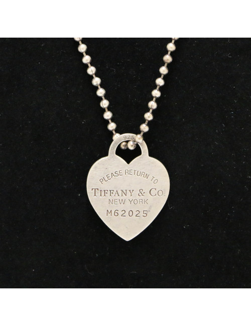 Collier TIFFANY & Co NEW YORK argent