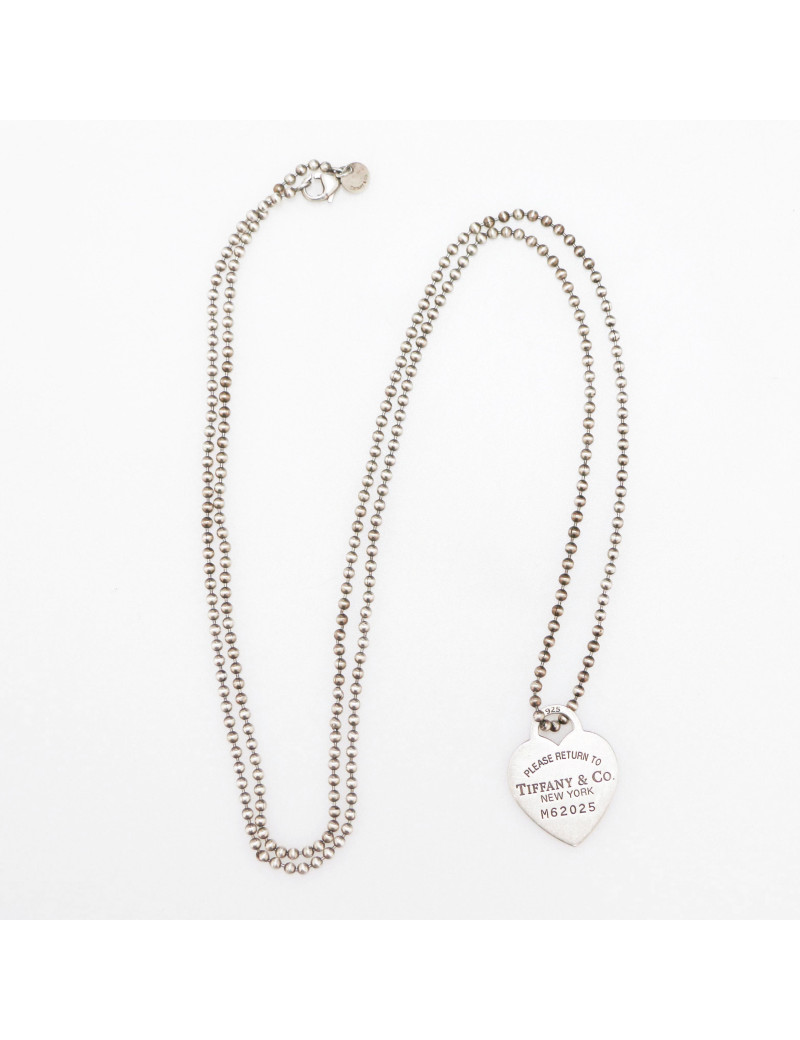 Collier TIFFANY & Co NEW YORK argent