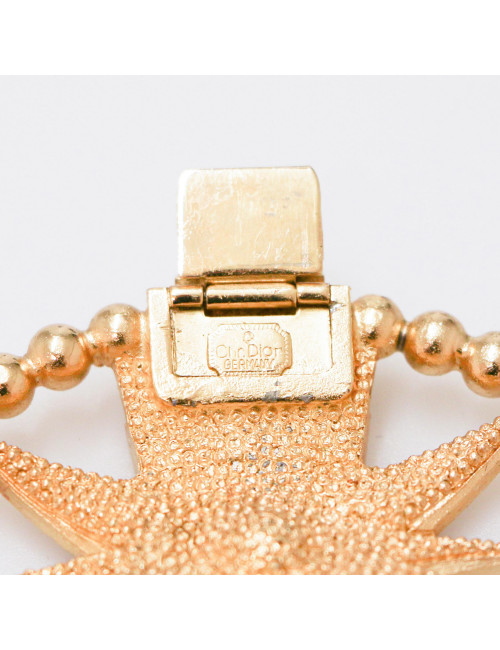 Bracelet Couture CHRISTIAN DIOR doré strass