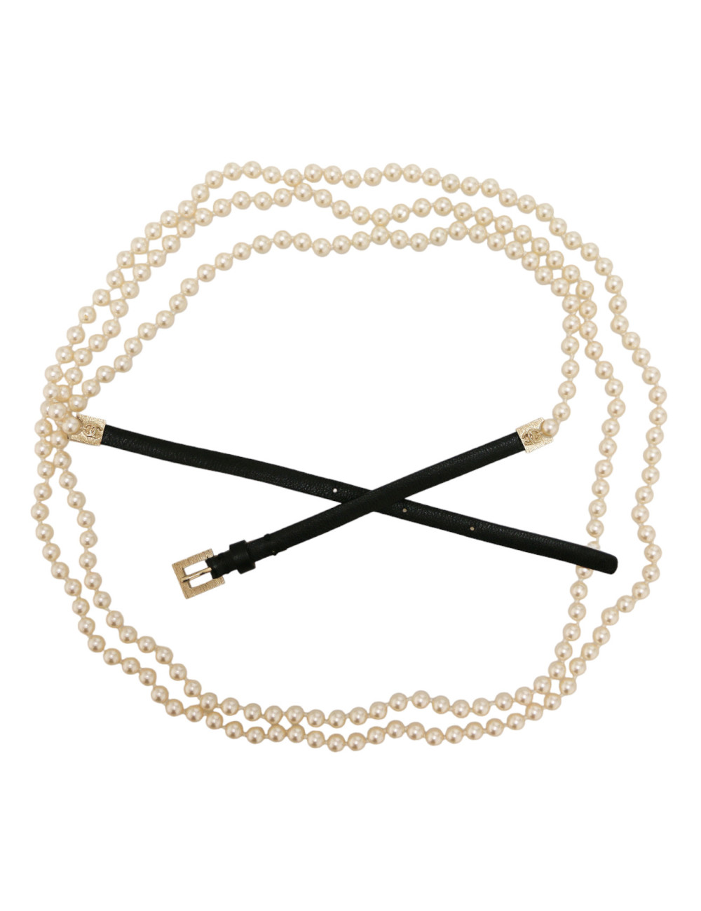 Ceinture CHANEL multirangs perles nacrées