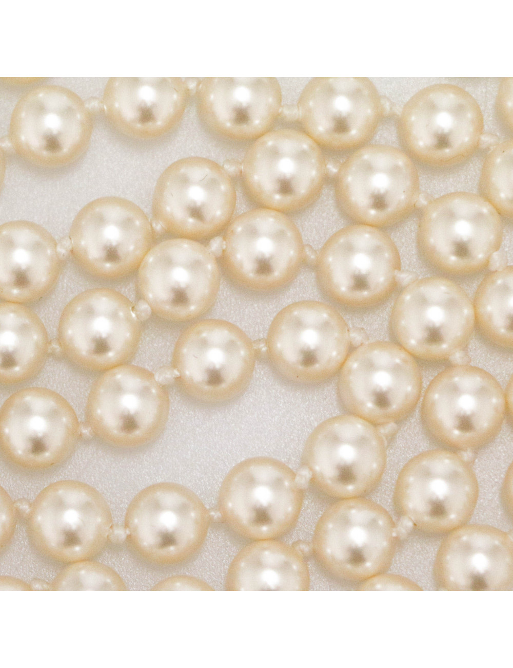 CHANEL multi-row pearly beads belt