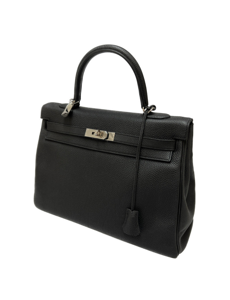 Sac HERMES Kelly 35 gris graphite