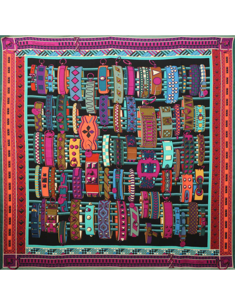 Châle HERMES Colliers de chiens