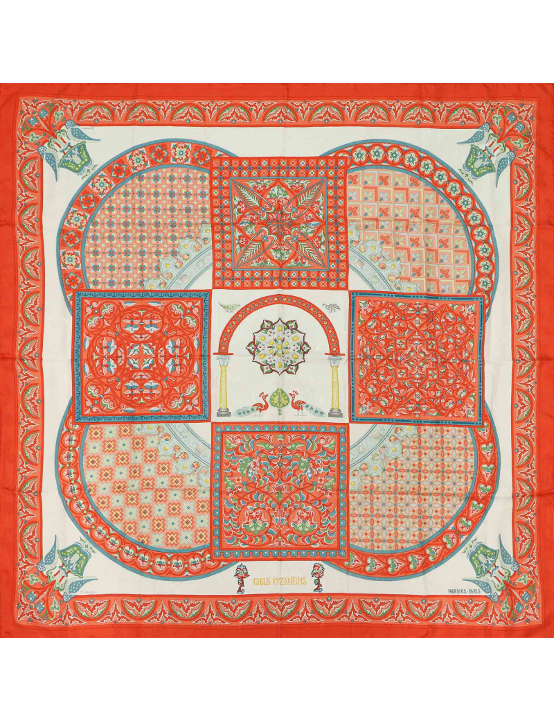 Carré HERMES Ciels Byzantins soie