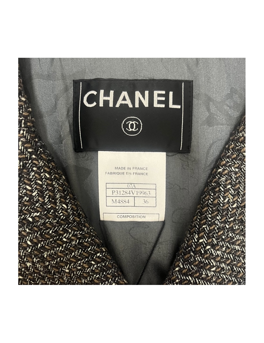 Tailleur CHANEL T 36 Paris Dallas veste jupe 