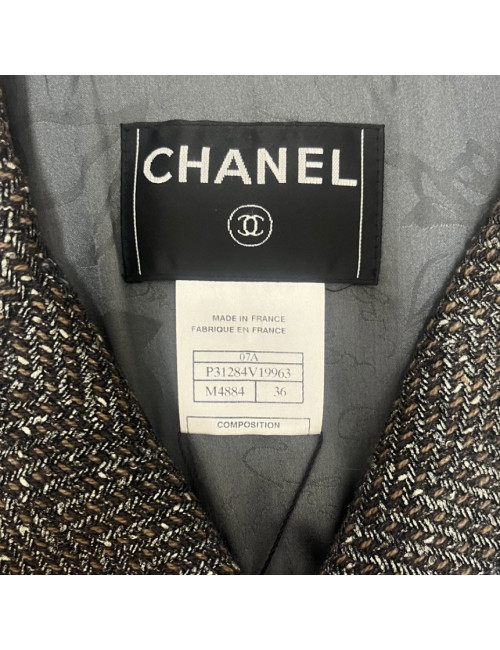 Tailleur CHANEL T 36 Paris Dallas veste jupe 