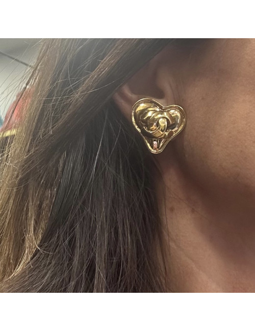 Clips coeur CHANEL vintage