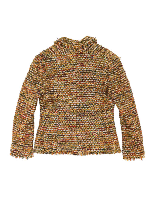 Veste T 42 CHANEL tweed fils d'or Aut 2003