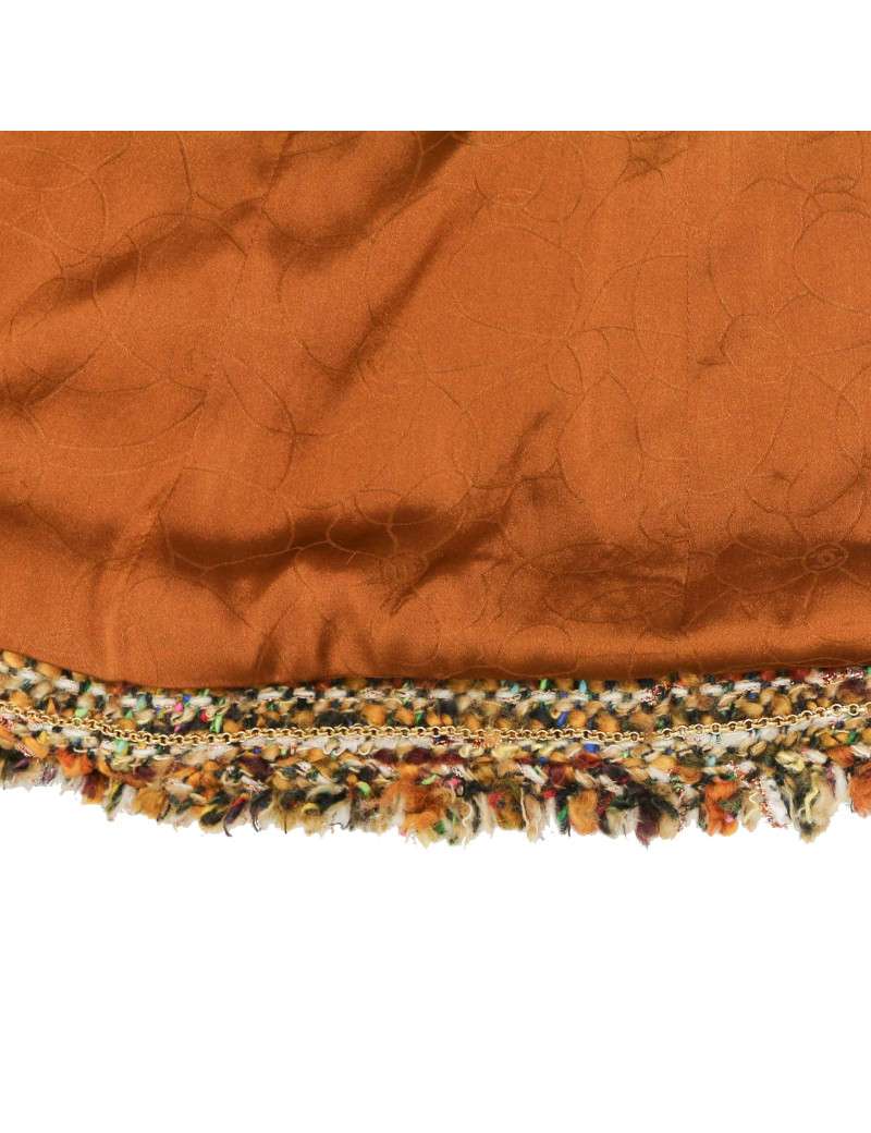 Veste T 42 CHANEL tweed fils d'or Aut 2003